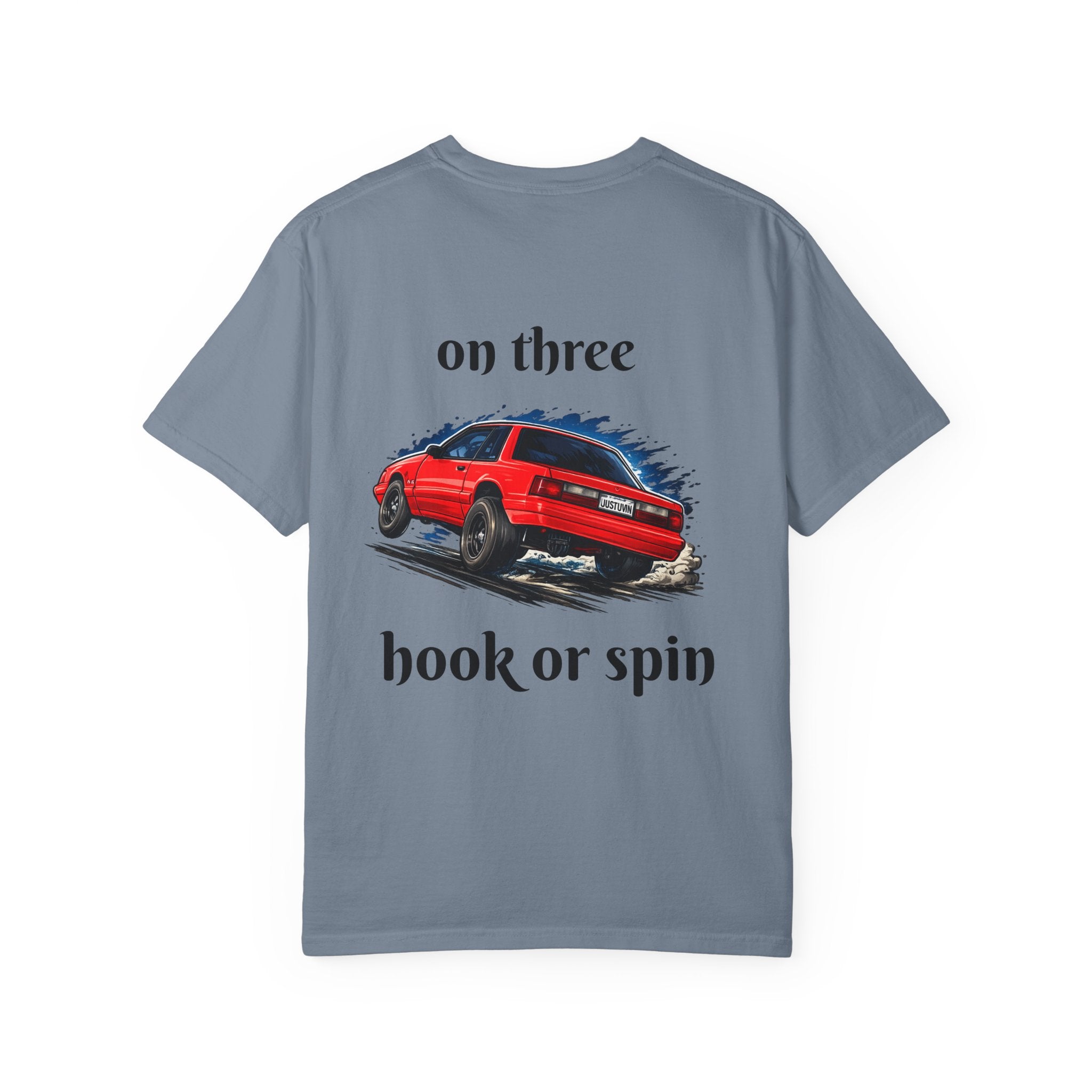 T-Shirt — 'On Three, Hook or Spin' Vintage Red Car Graphic Tee (20 Sixty FT.)
