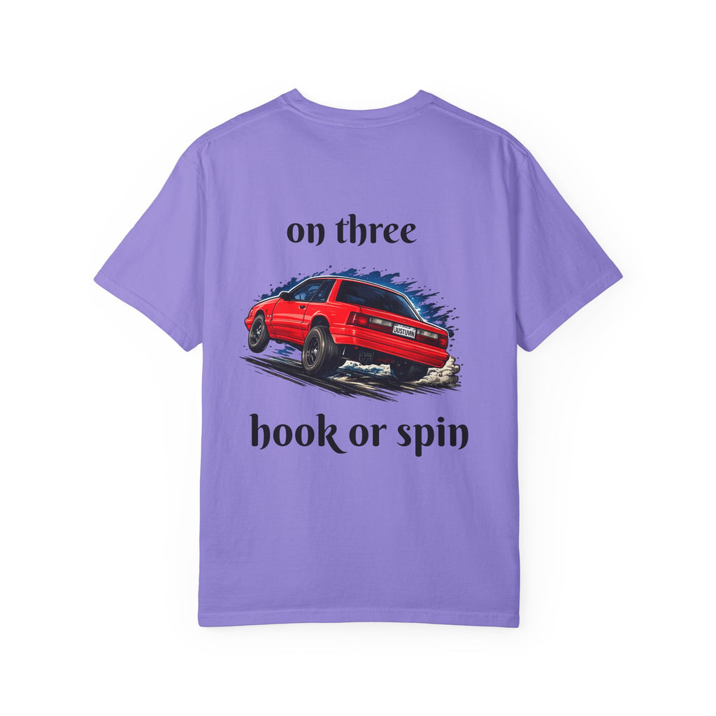 T-Shirt — 'On Three, Hook or Spin' Vintage Red Car Graphic Tee (20 Sixty FT.)