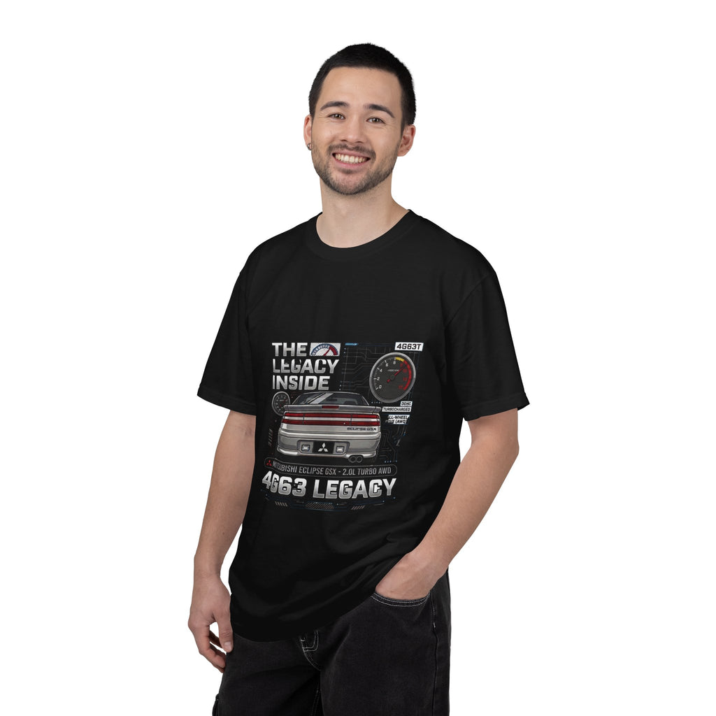 Legacy 4G63 T-Shirt – “The Legacy Inside” Mitsubishi Evo Engine Graphic