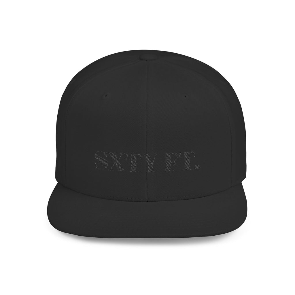 SXTY FT. Flat Bill Snapback Hat — Minimalist Streetwear Cap