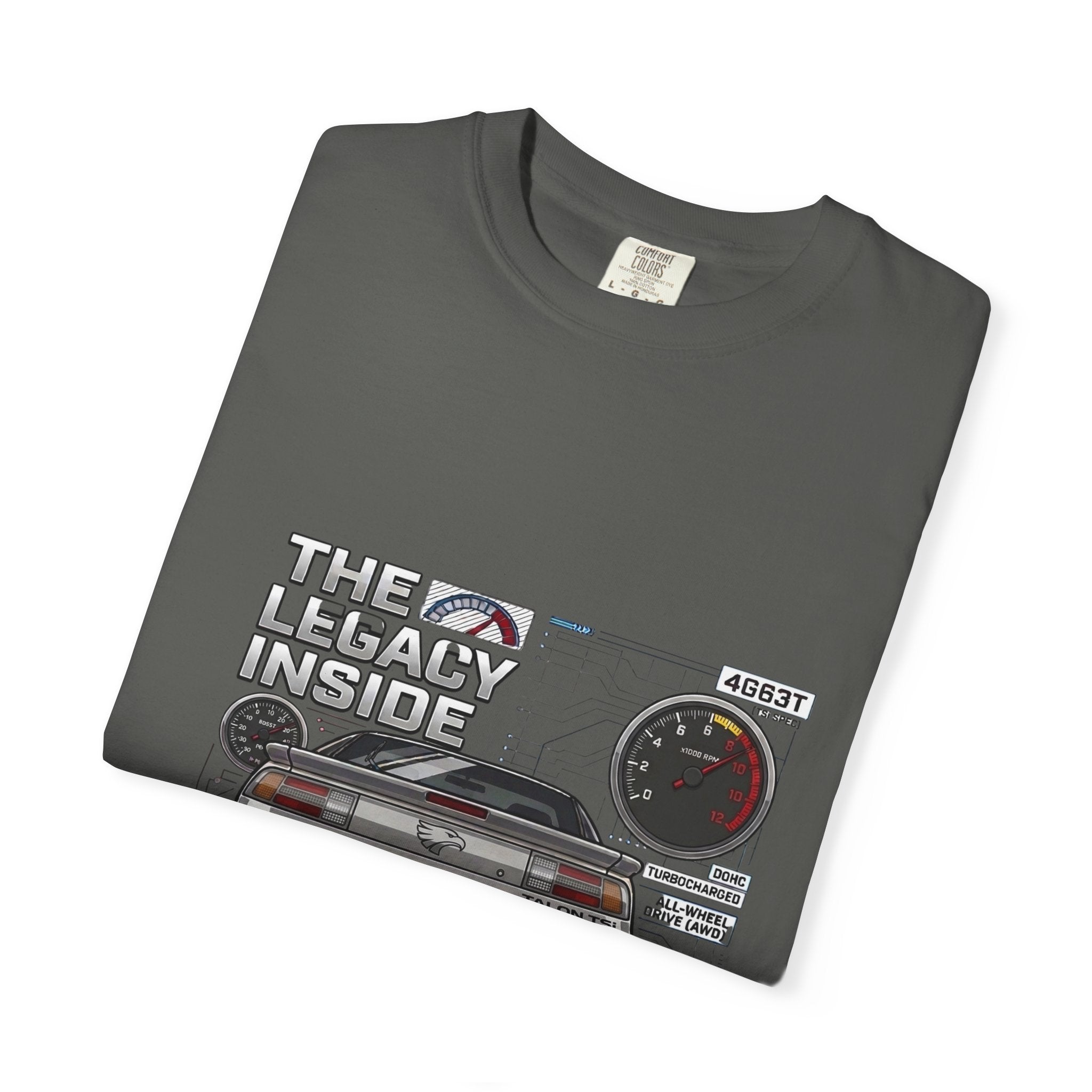 Legacy 4G63 T-Shirt — Retro Turbo JDM Car Graphic ("The Legacy Inside")