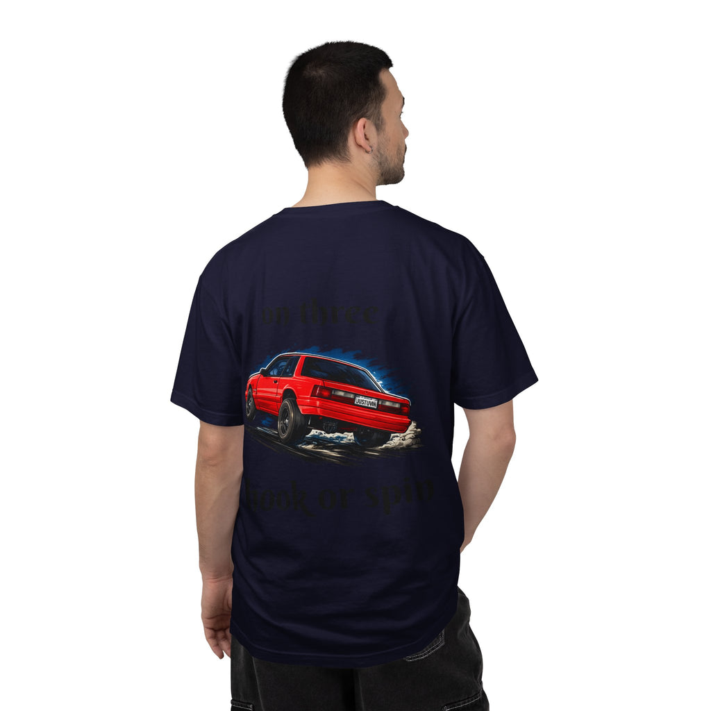 T-Shirt — 'On Three, Hook or Spin' Vintage Red Car Graphic Tee (20 Sixty FT.)