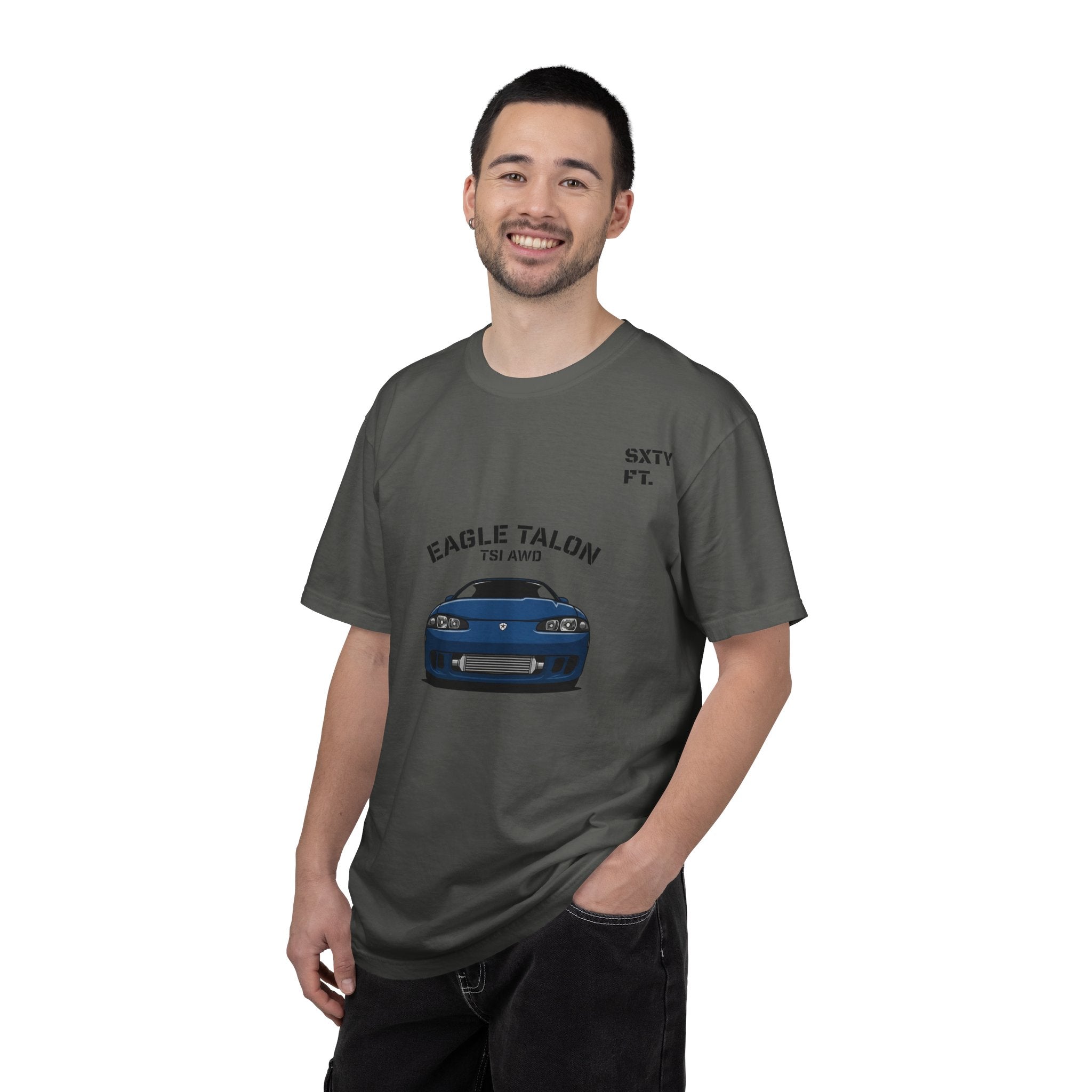 Eagle Talon Car Tee — Retro Blue Sports Coupe Graphic T-Shirt