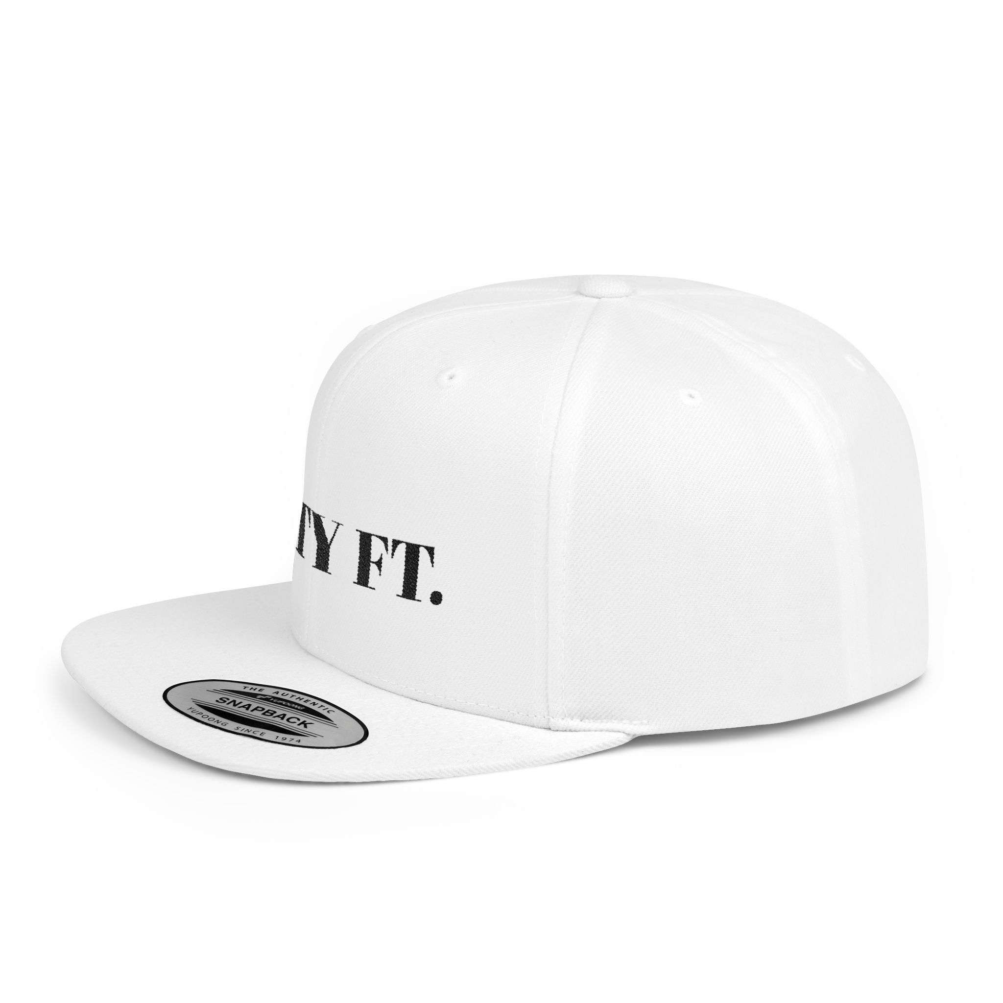 SXTY FT. Flat Bill Snapback Hat — Minimalist Streetwear Cap