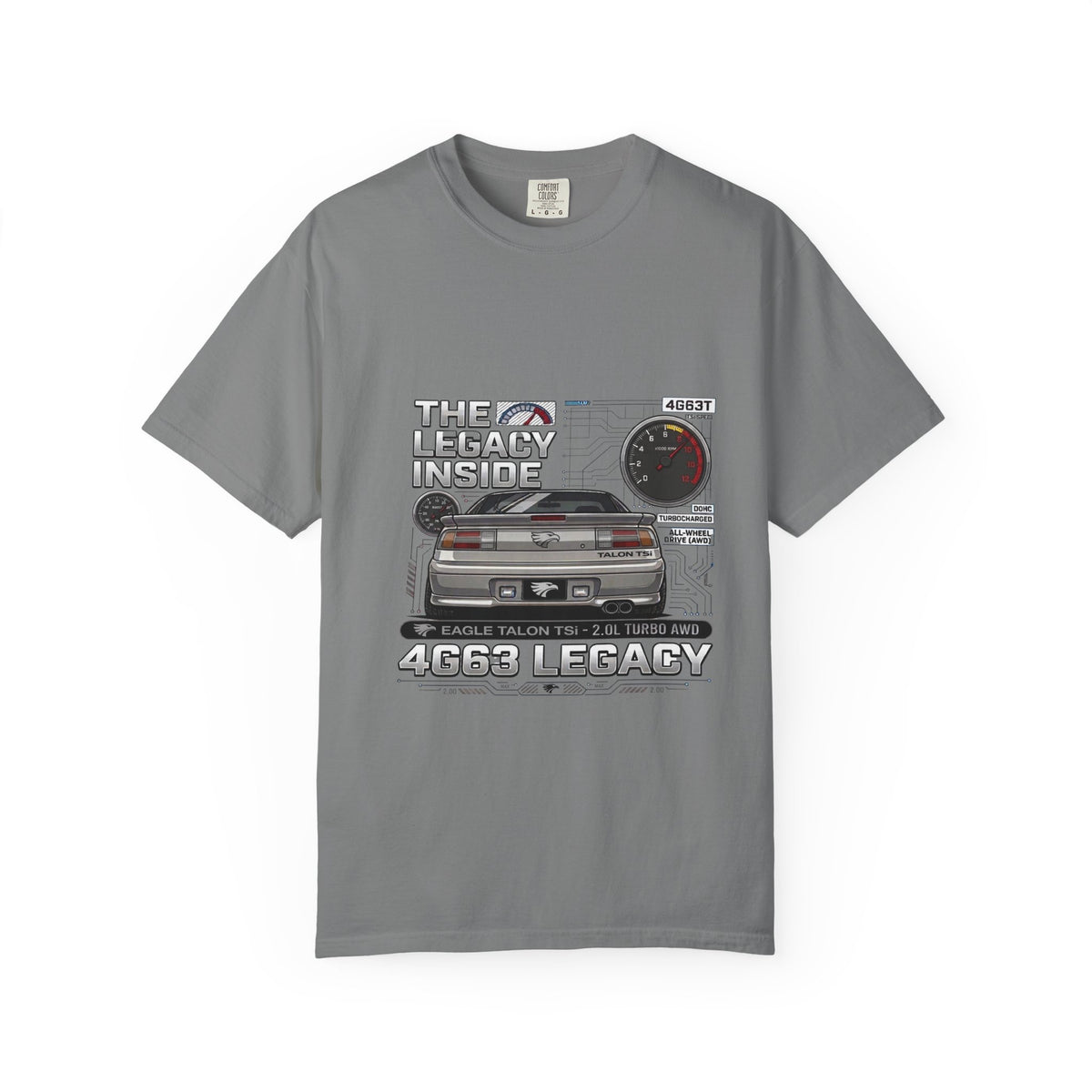 Legacy 4G63 T-Shirt — Retro Turbo JDM Car Graphic ("The Legacy Inside")