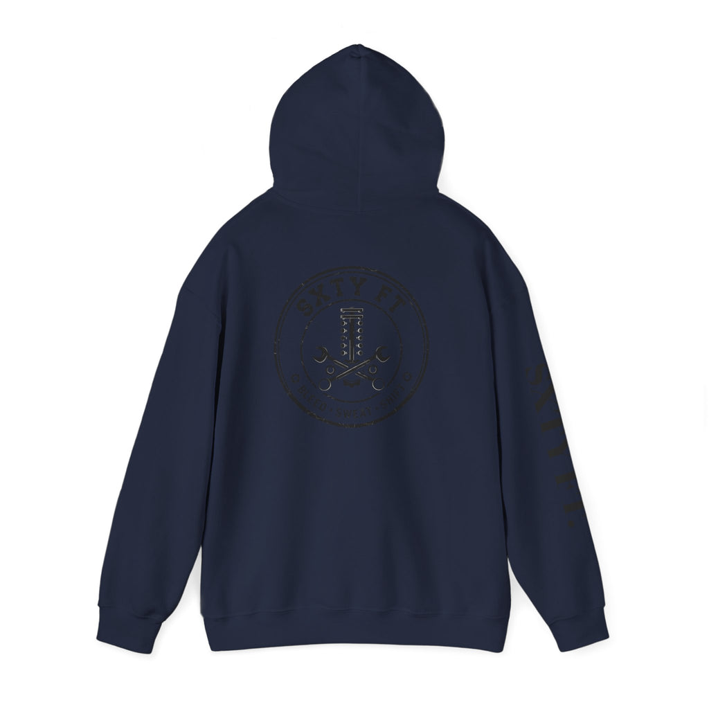 Hoodie - SXTY FT. Minimalist Logo Pullover Hoodie