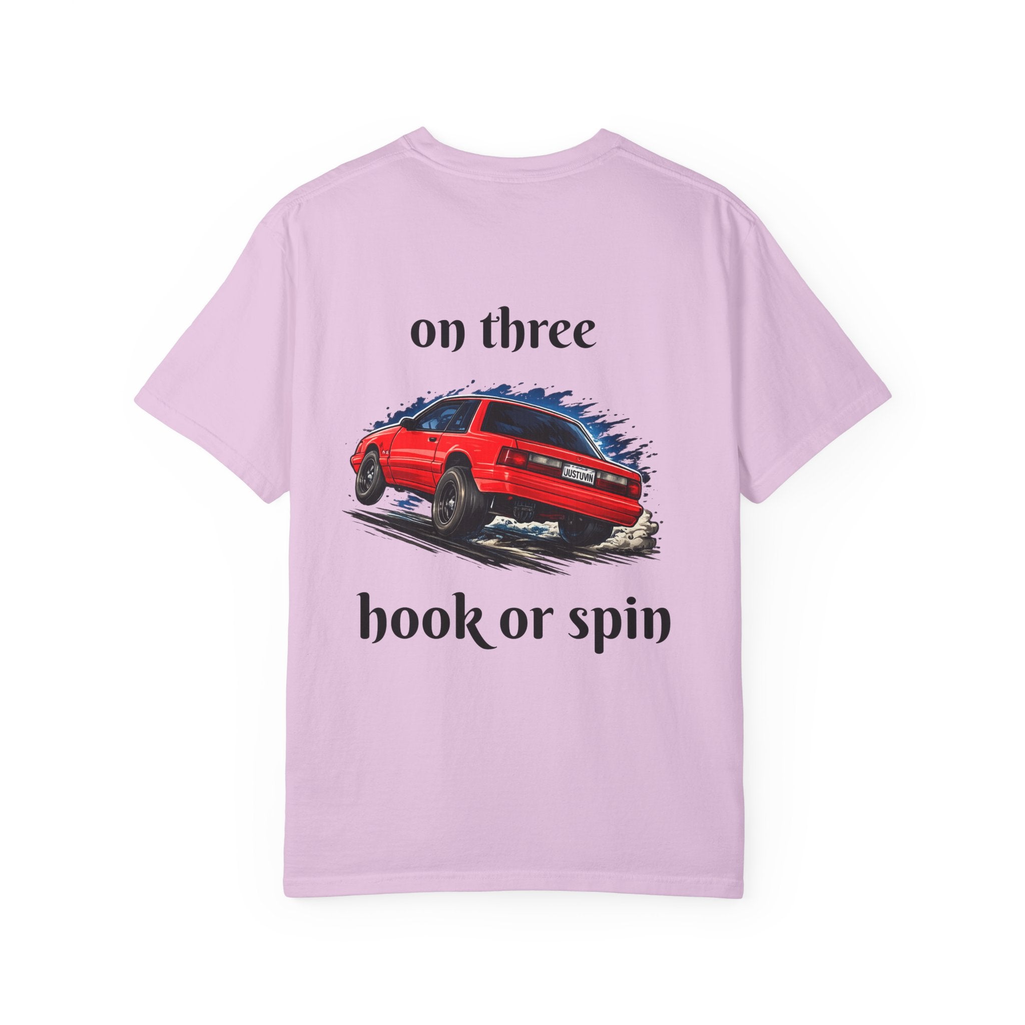 T-Shirt — 'On Three, Hook or Spin' Vintage Red Car Graphic Tee (20 Sixty FT.)