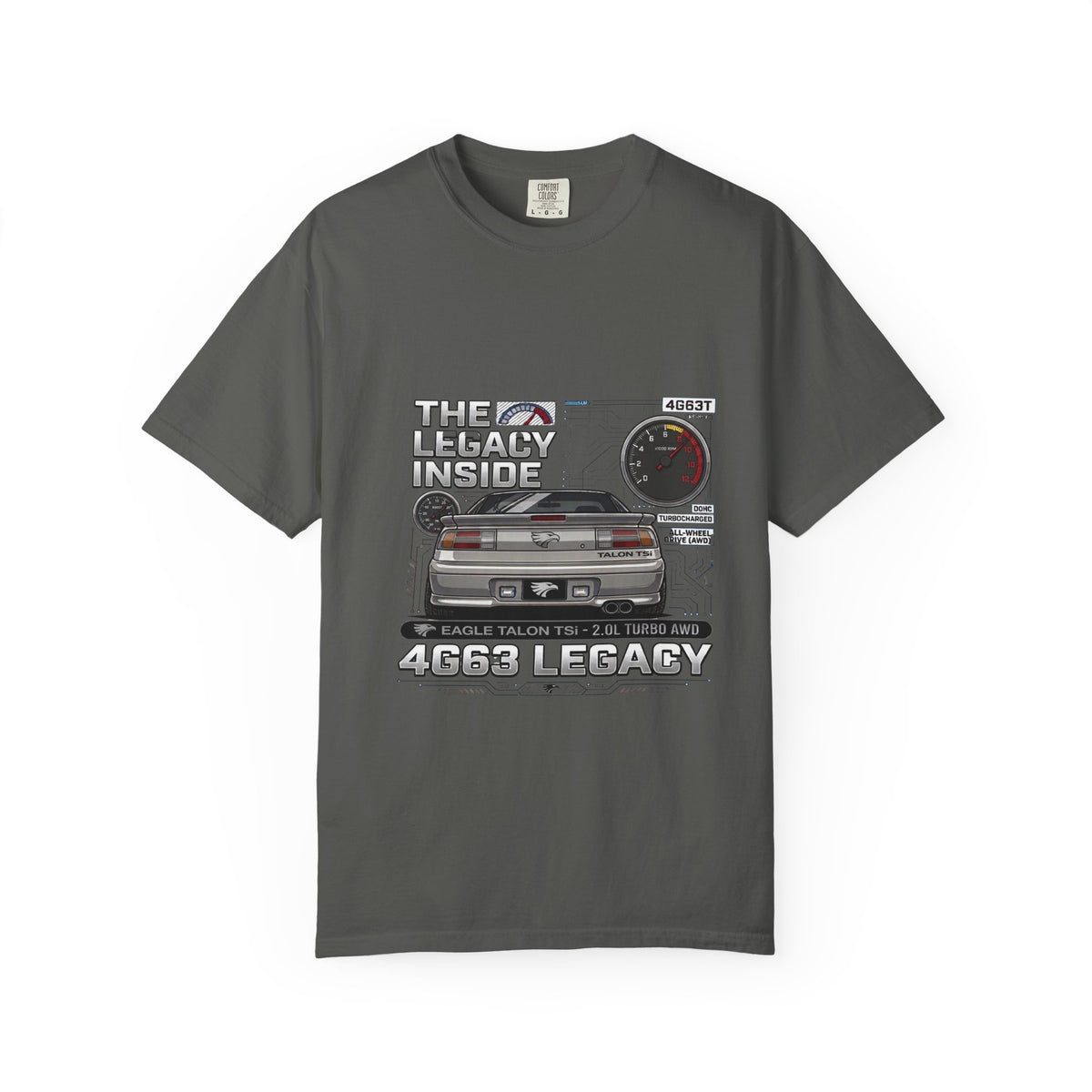 Legacy 4G63 T-Shirt — Retro Turbo JDM Car Graphic ("The Legacy Inside")