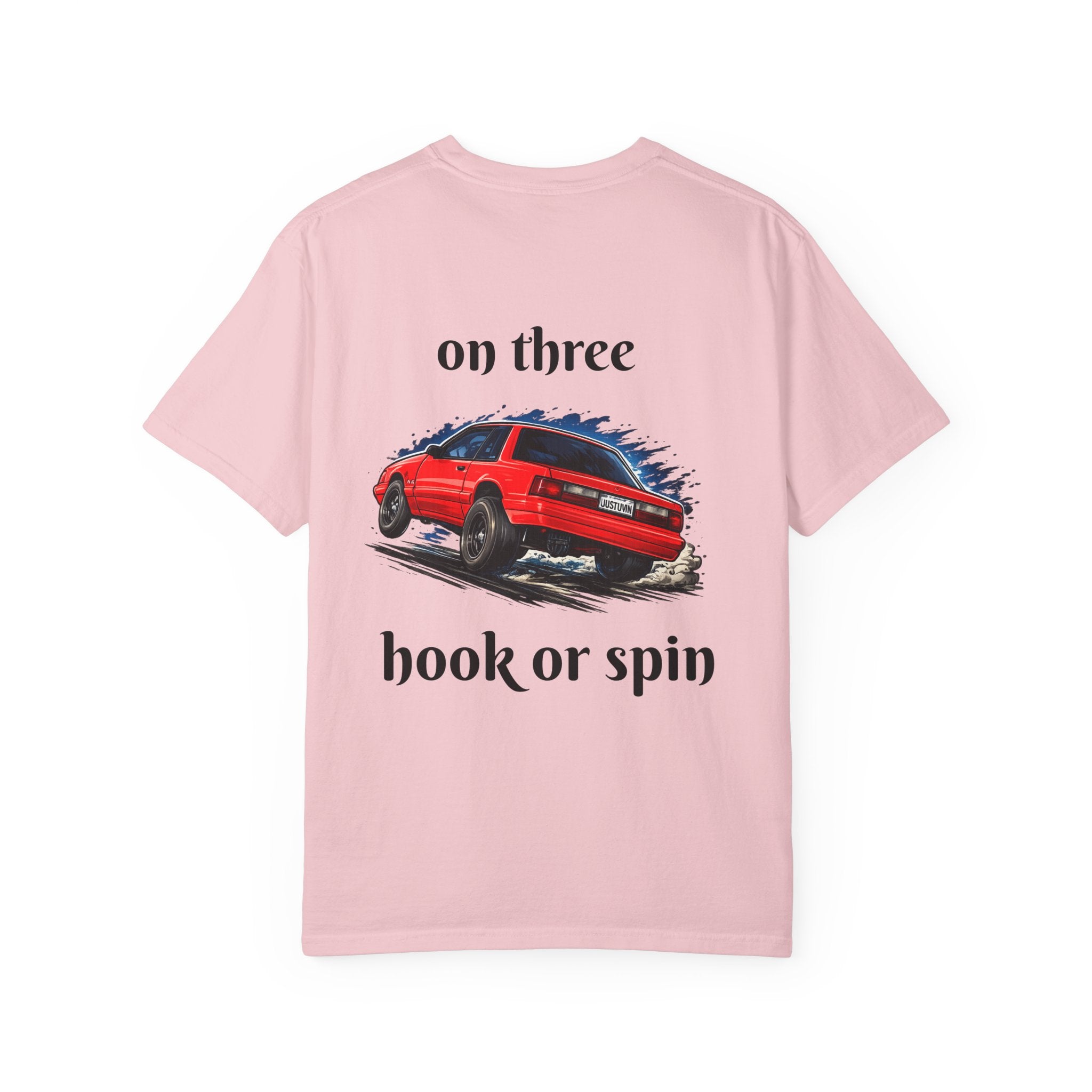 T-Shirt — 'On Three, Hook or Spin' Vintage Red Car Graphic Tee (20 Sixty FT.)