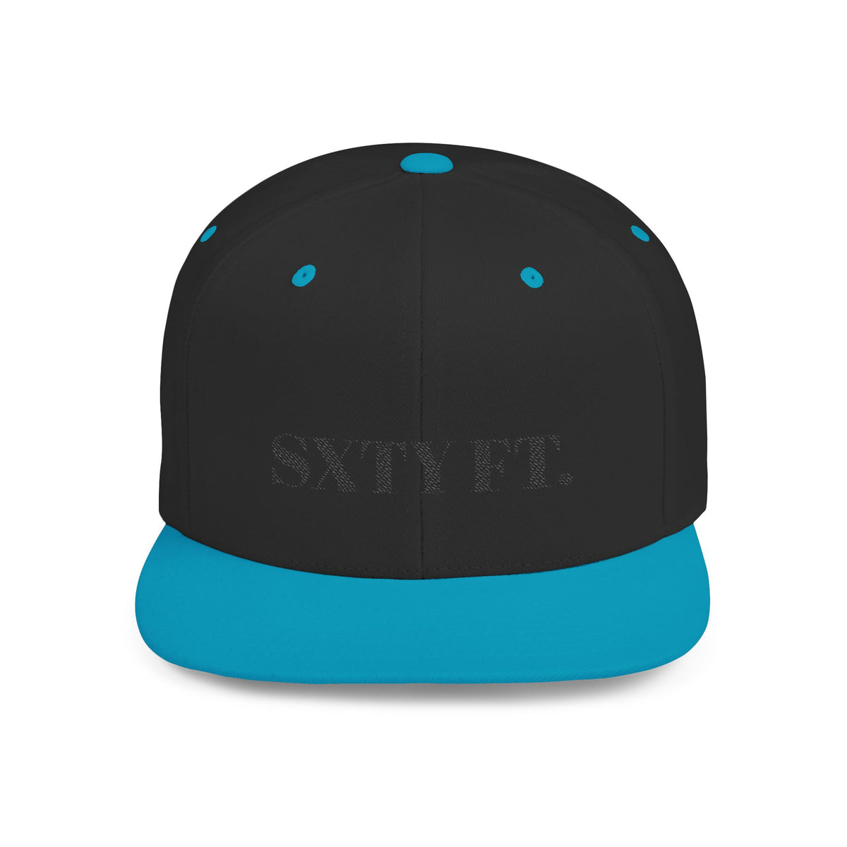 SXTY FT. Flat Bill Snapback Hat — Minimalist Streetwear Cap