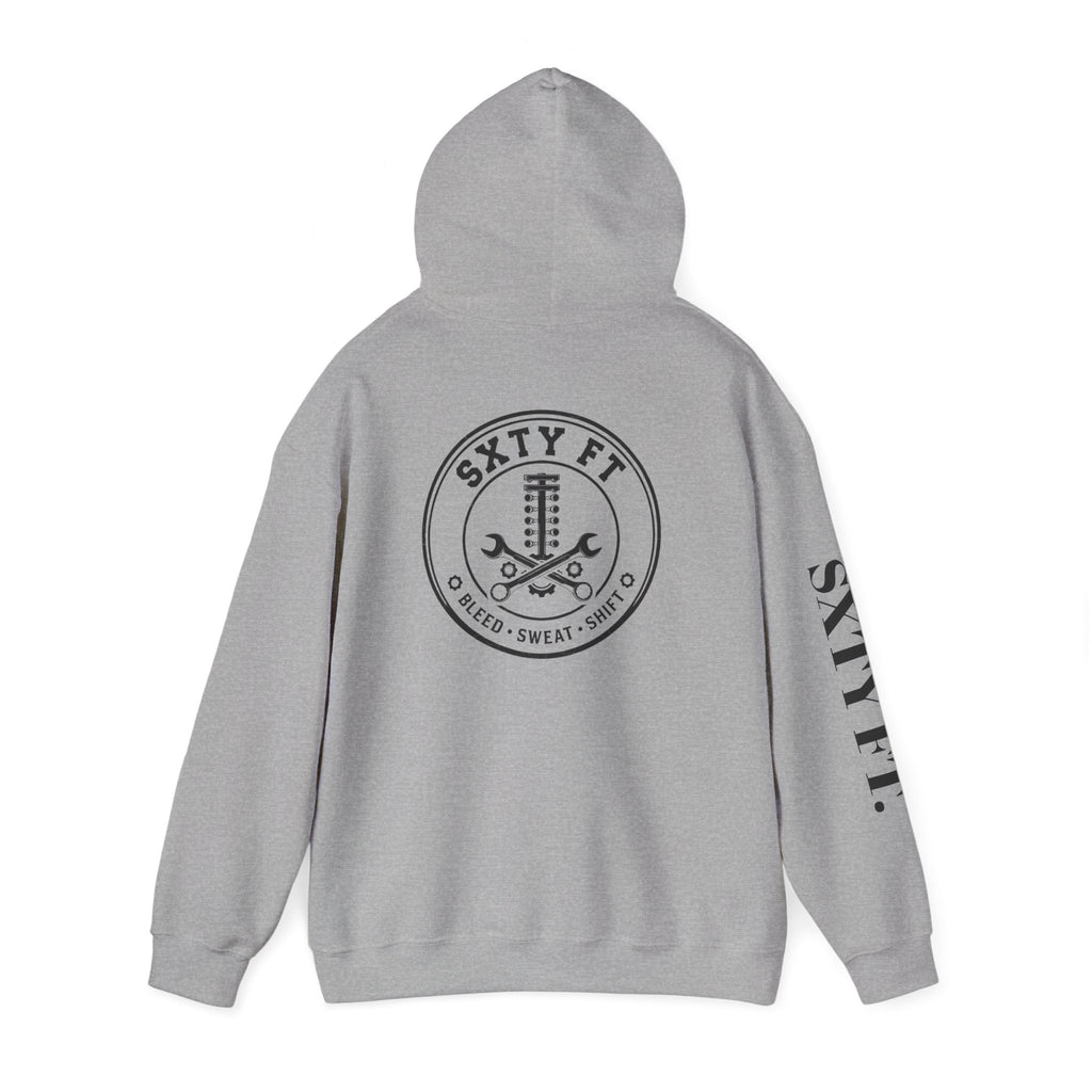 Hoodie - SXTY FT. Minimalist Logo Pullover Hoodie
