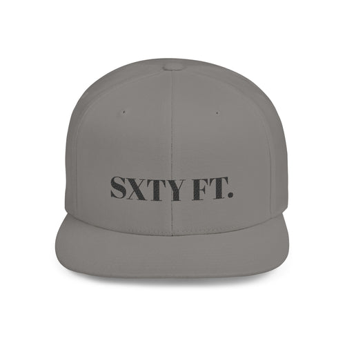 SXTY FT. Flat Bill Snapback Hat — Minimalist Streetwear Cap