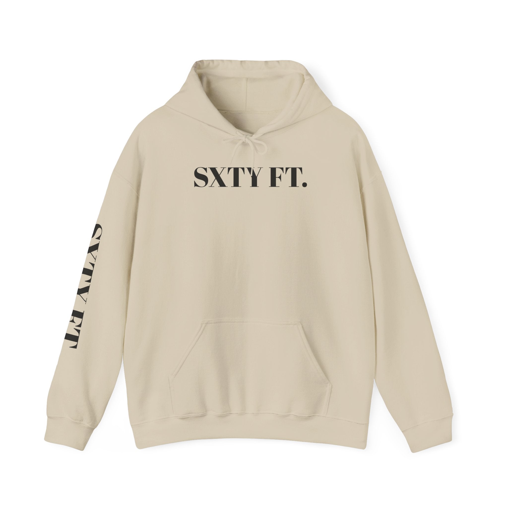 Hoodie - SXTY FT. Minimalist Logo Pullover Hoodie
