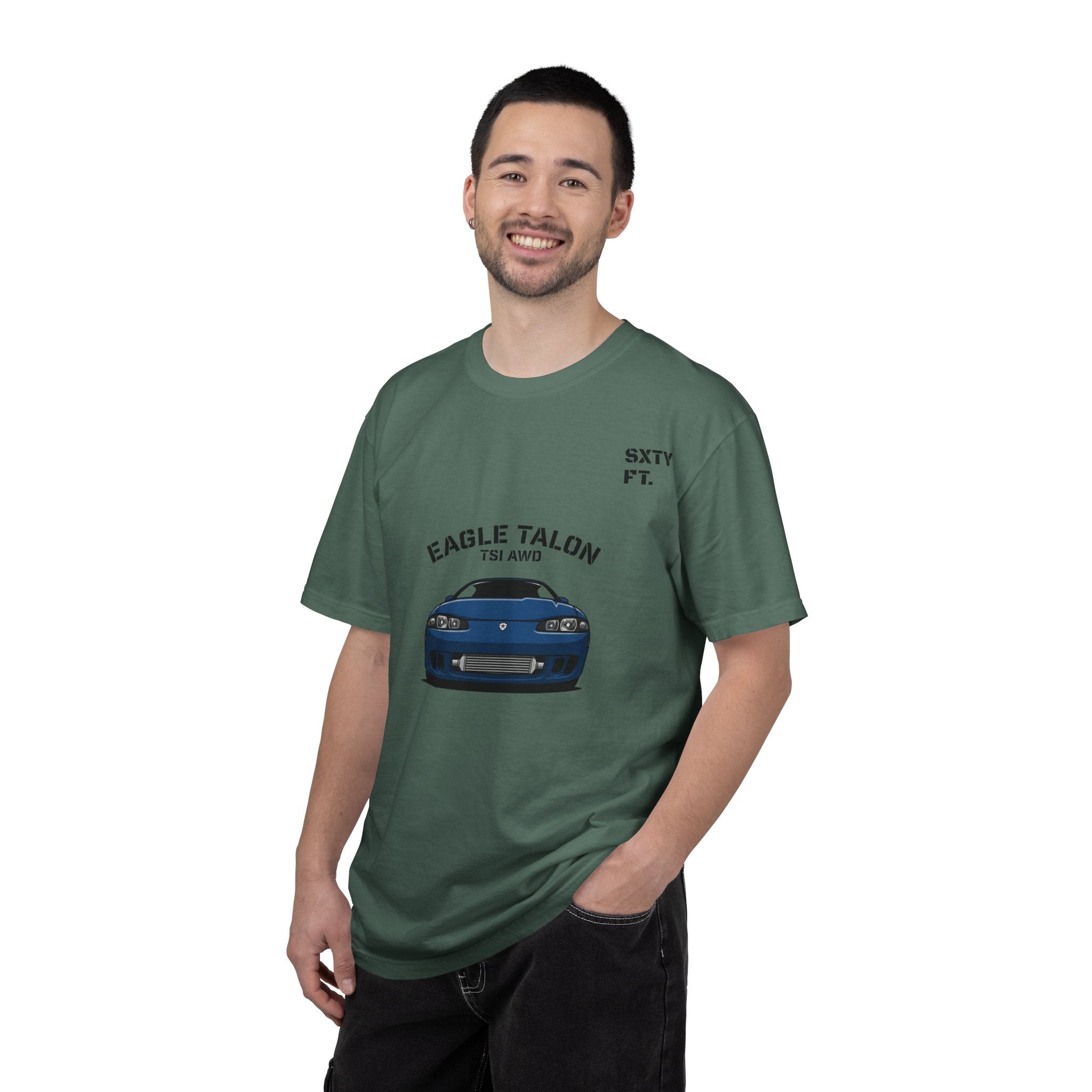 Eagle Talon Car Tee — Retro Blue Sports Coupe Graphic T-Shirt
