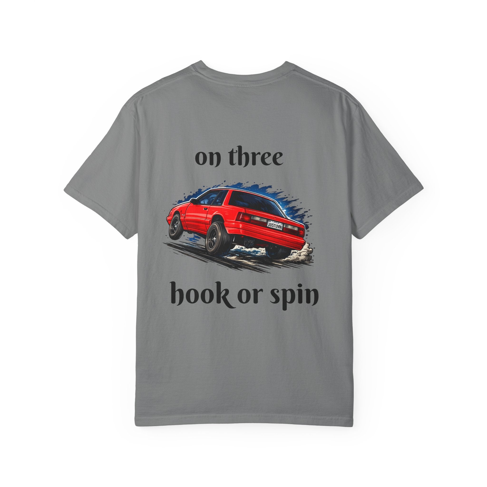 T-Shirt — 'On Three, Hook or Spin' Vintage Red Car Graphic Tee (20 Sixty FT.)