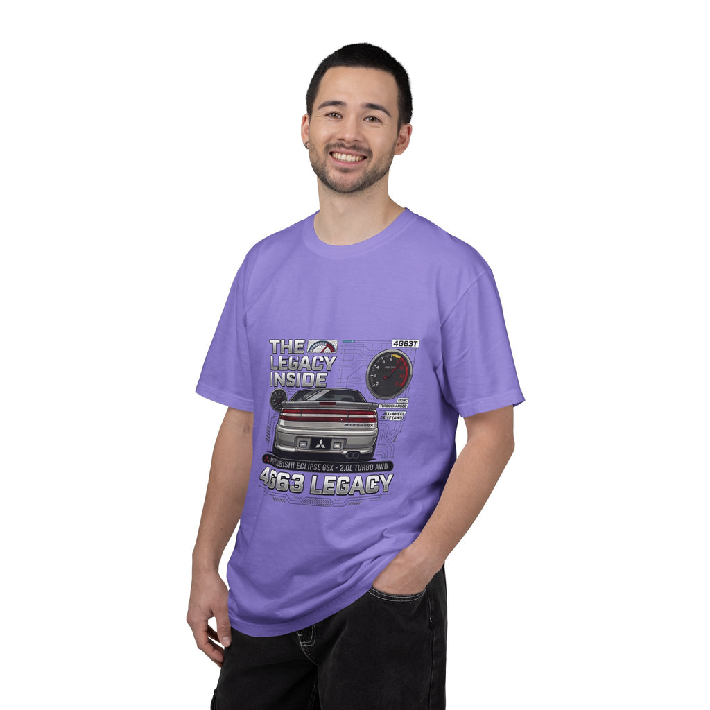 Legacy 4G63 T-Shirt – “The Legacy Inside” Mitsubishi Evo Engine Graphic