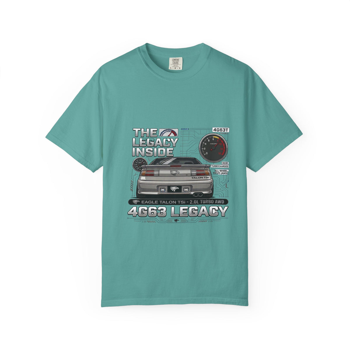Legacy 4G63 T-Shirt — Retro Turbo JDM Car Graphic ("The Legacy Inside")