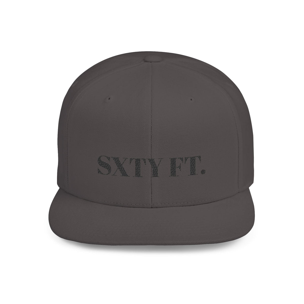 SXTY FT. Flat Bill Snapback Hat — Minimalist Streetwear Cap