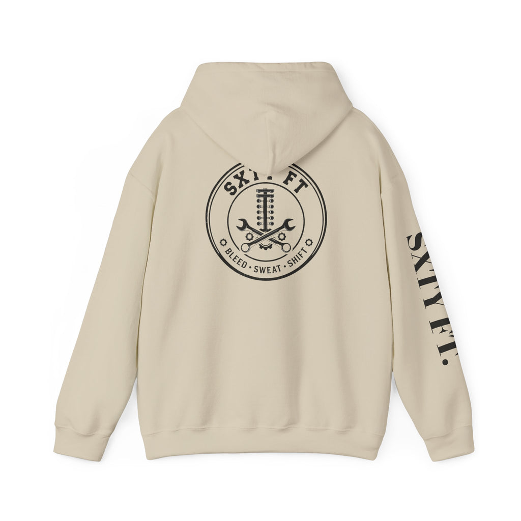 Hoodie - SXTY FT. Minimalist Logo Pullover Hoodie