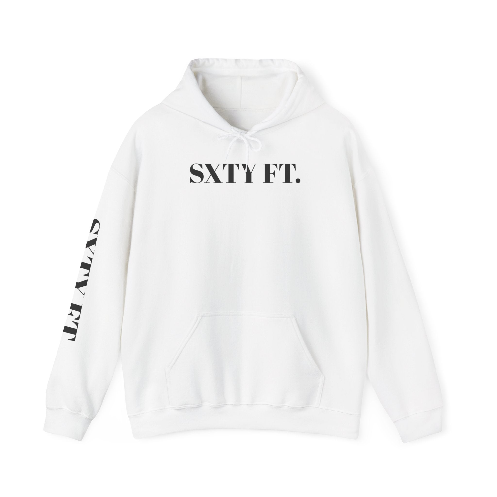 Hoodie - SXTY FT. Minimalist Logo Pullover Hoodie