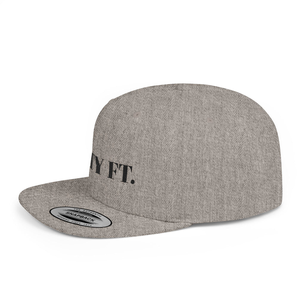 SXTY FT. Flat Bill Snapback Hat — Minimalist Streetwear Cap