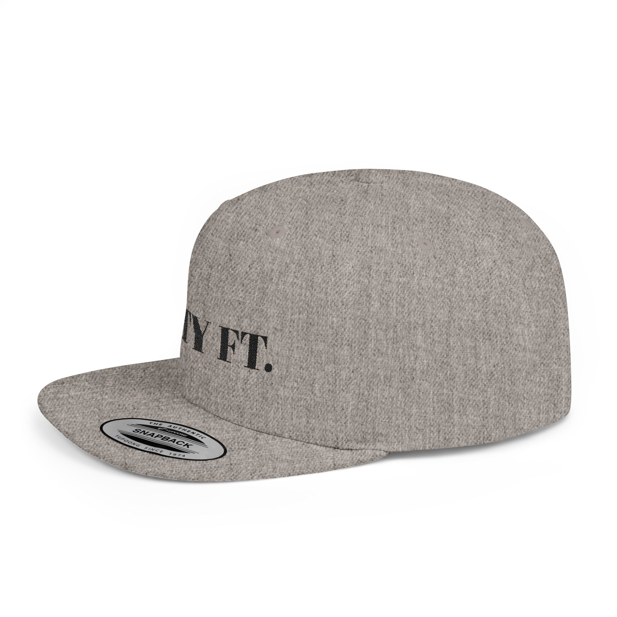SXTY FT. Flat Bill Snapback Hat — Minimalist Streetwear Cap