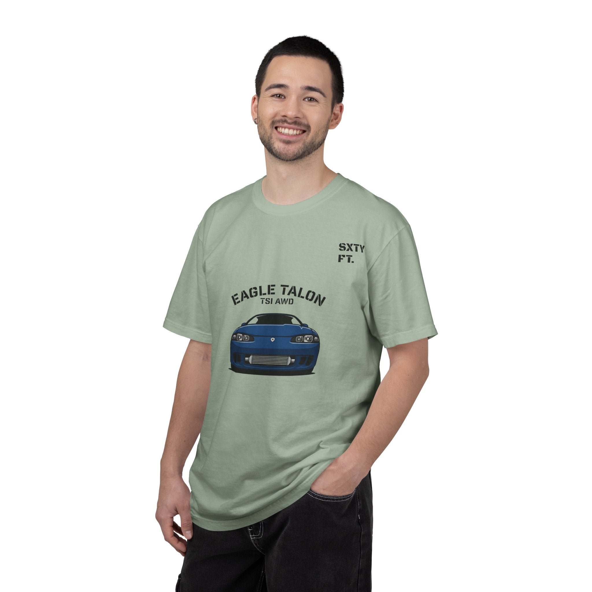 Eagle Talon Car Tee — Retro Blue Sports Coupe Graphic T-Shirt