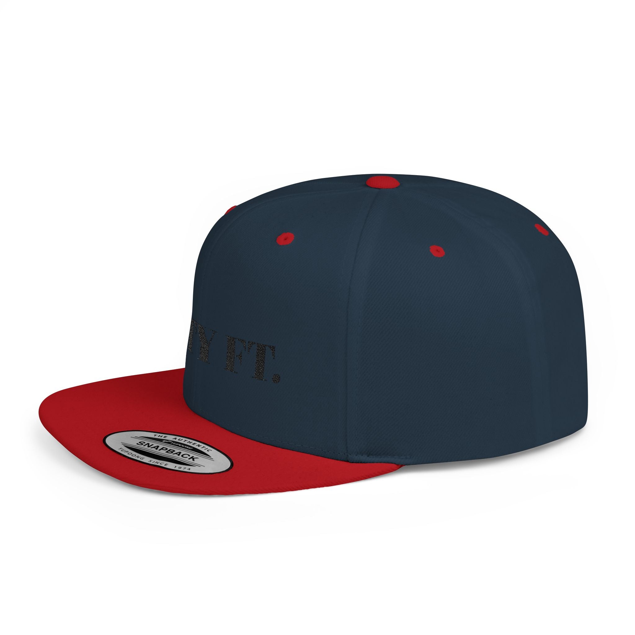 SXTY FT. Flat Bill Snapback Hat — Minimalist Streetwear Cap