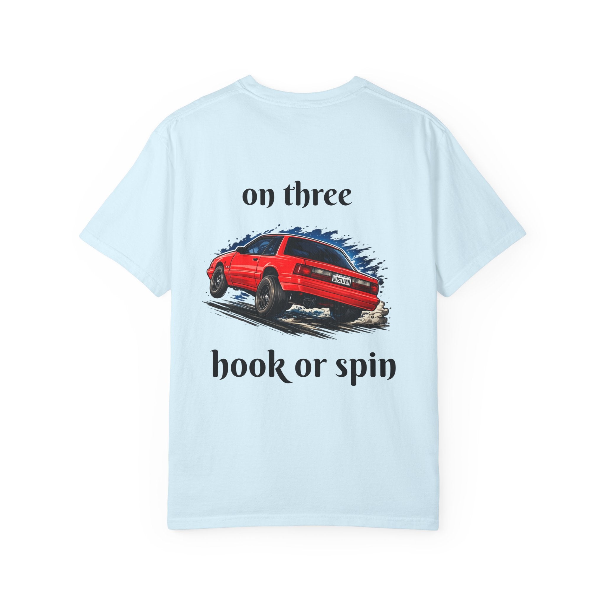 T-Shirt — 'On Three, Hook or Spin' Vintage Red Car Graphic Tee (20 Sixty FT.)