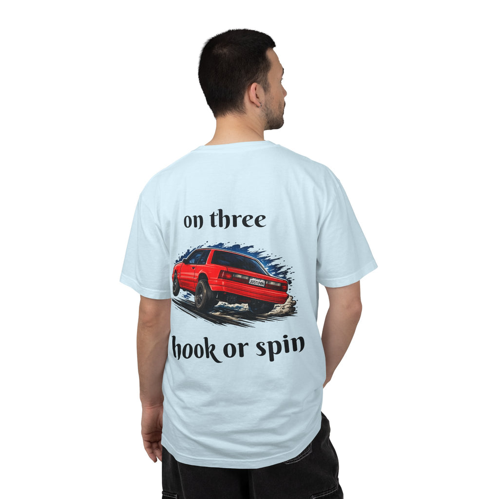 T-Shirt — 'On Three, Hook or Spin' Vintage Red Car Graphic Tee (20 Sixty FT.)