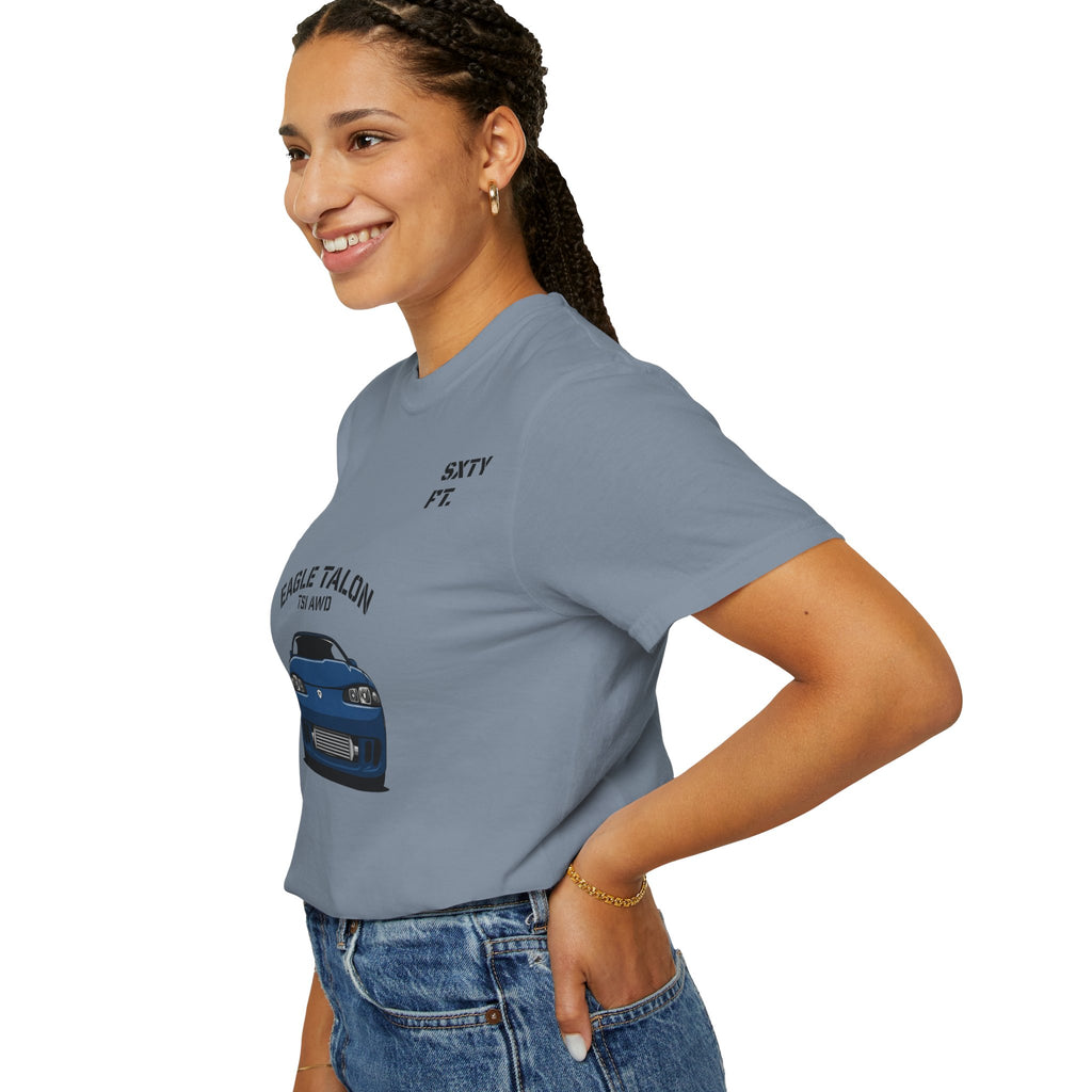 Eagle Talon Car Tee — Retro Blue Sports Coupe Graphic T-Shirt