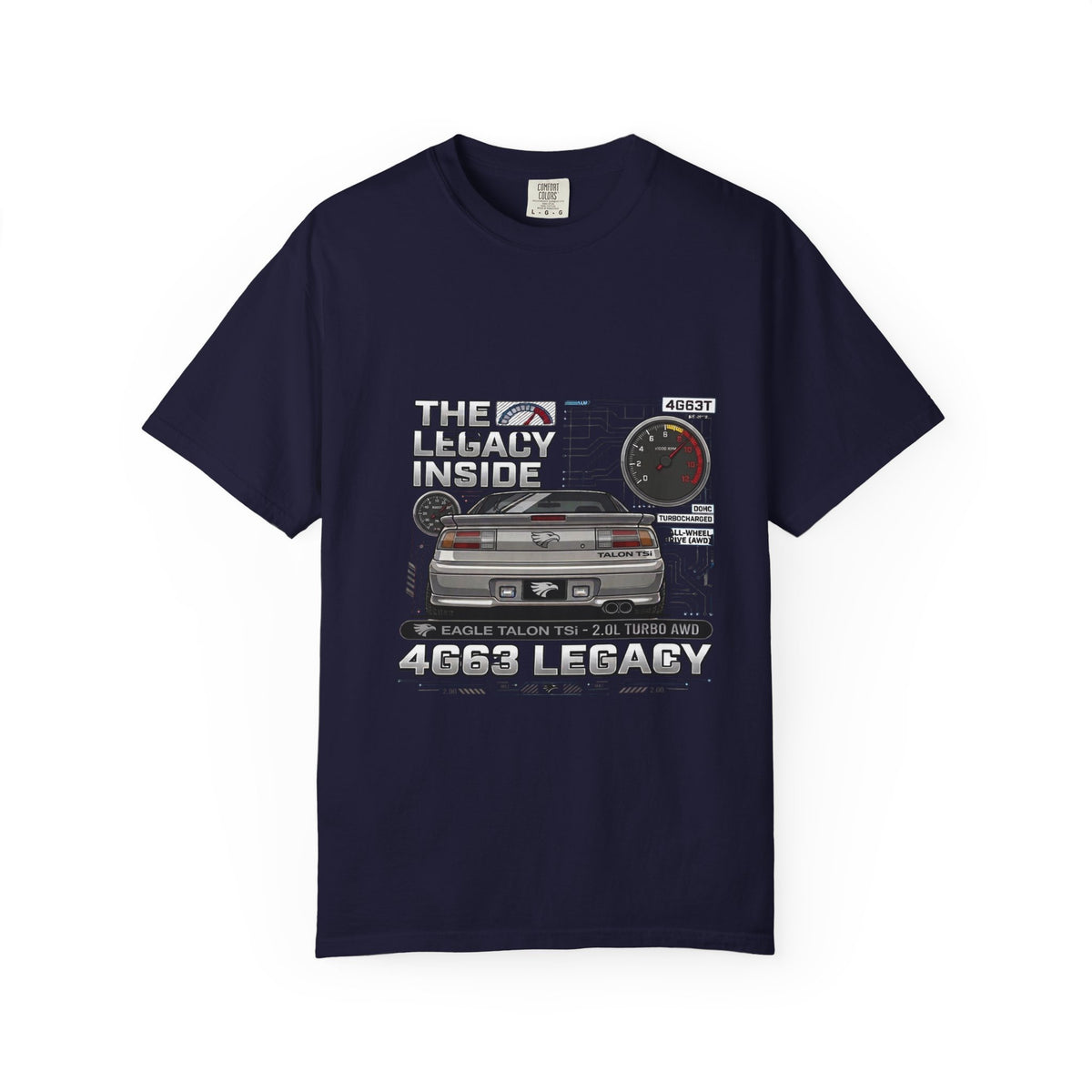 Legacy 4G63 T-Shirt — Retro Turbo JDM Car Graphic ("The Legacy Inside")