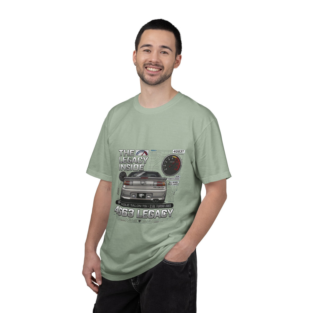Legacy 4G63 T-Shirt — Retro Turbo JDM Car Graphic ("The Legacy Inside")