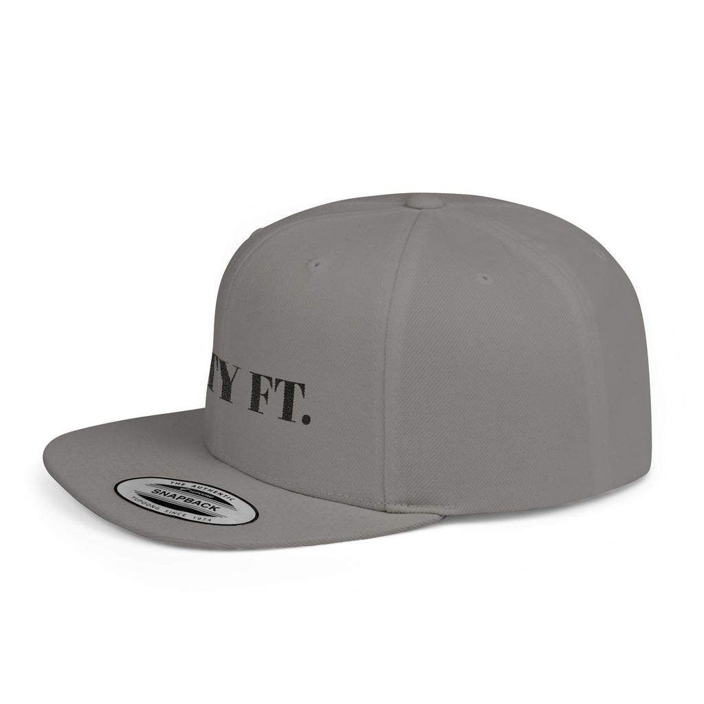 SXTY FT. Flat Bill Snapback Hat — Minimalist Streetwear Cap