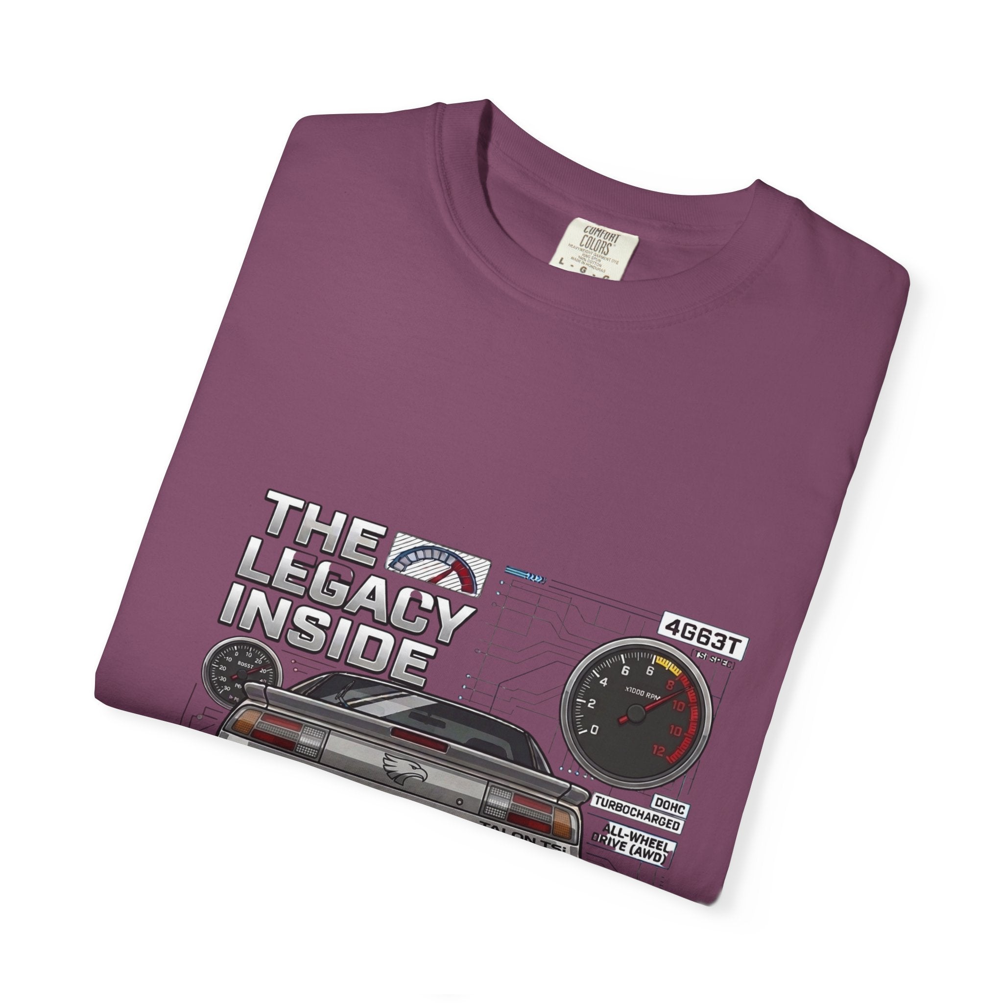 Legacy 4G63 T-Shirt — Retro Turbo JDM Car Graphic ("The Legacy Inside")