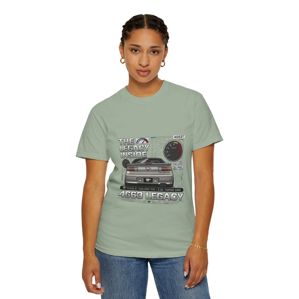 Legacy 4G63 T-Shirt — Retro Turbo JDM Car Graphic ("The Legacy Inside")