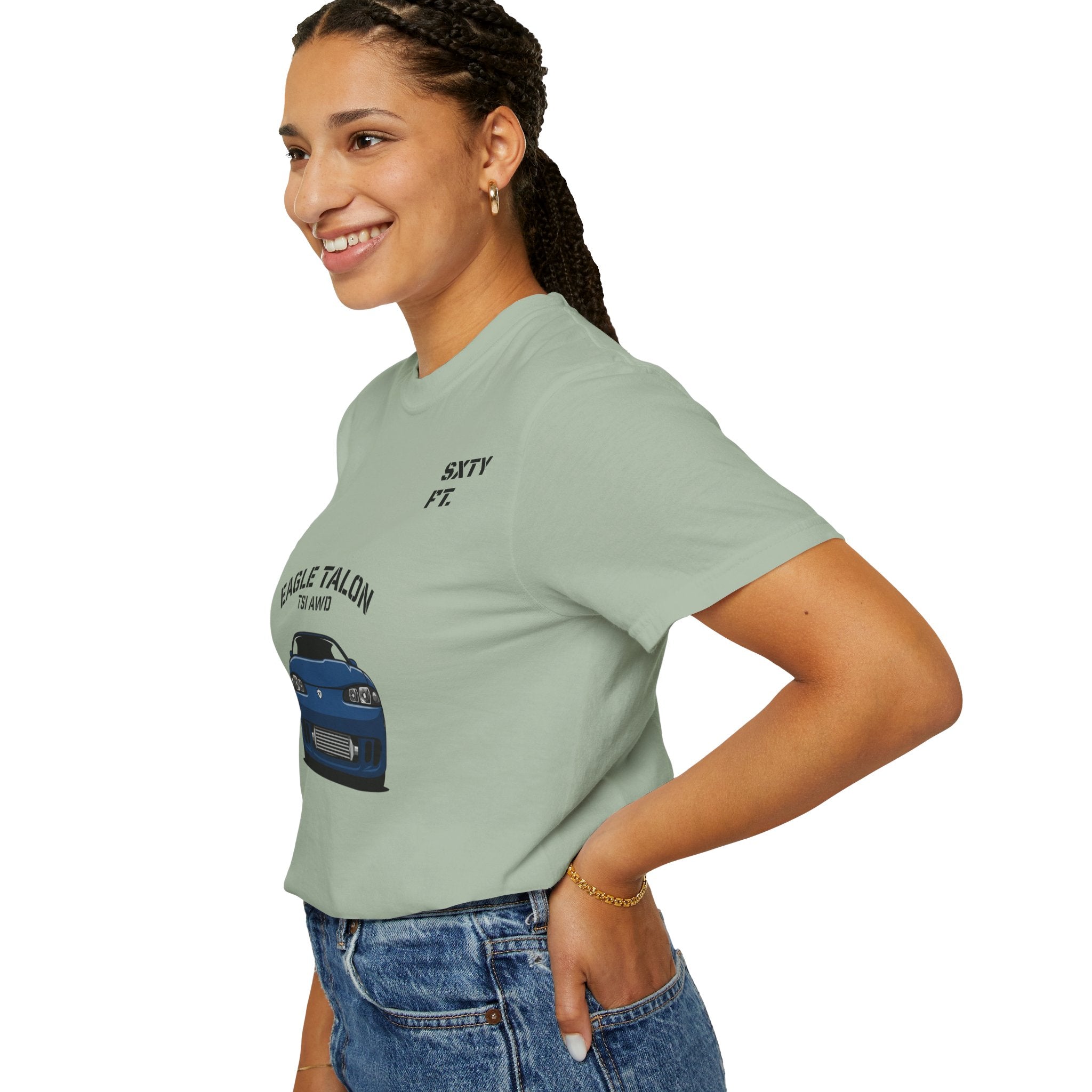Eagle Talon Car Tee — Retro Blue Sports Coupe Graphic T-Shirt