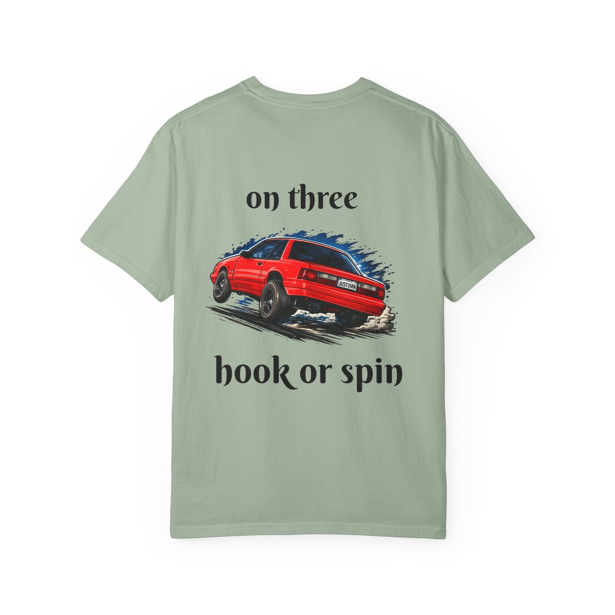 T-Shirt — 'On Three, Hook or Spin' Vintage Red Car Graphic Tee (20 Sixty FT.)