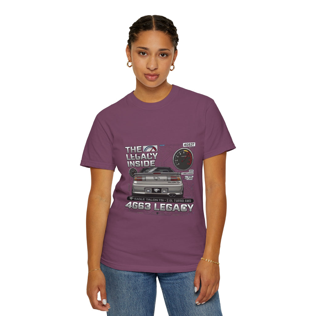 Legacy 4G63 T-Shirt — Retro Turbo JDM Car Graphic ("The Legacy Inside")