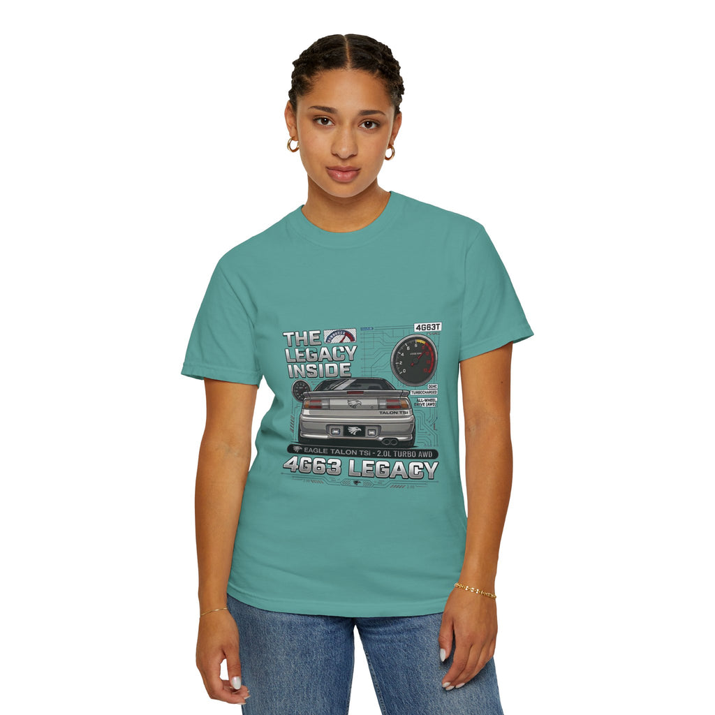 Legacy 4G63 T-Shirt — Retro Turbo JDM Car Graphic ("The Legacy Inside")