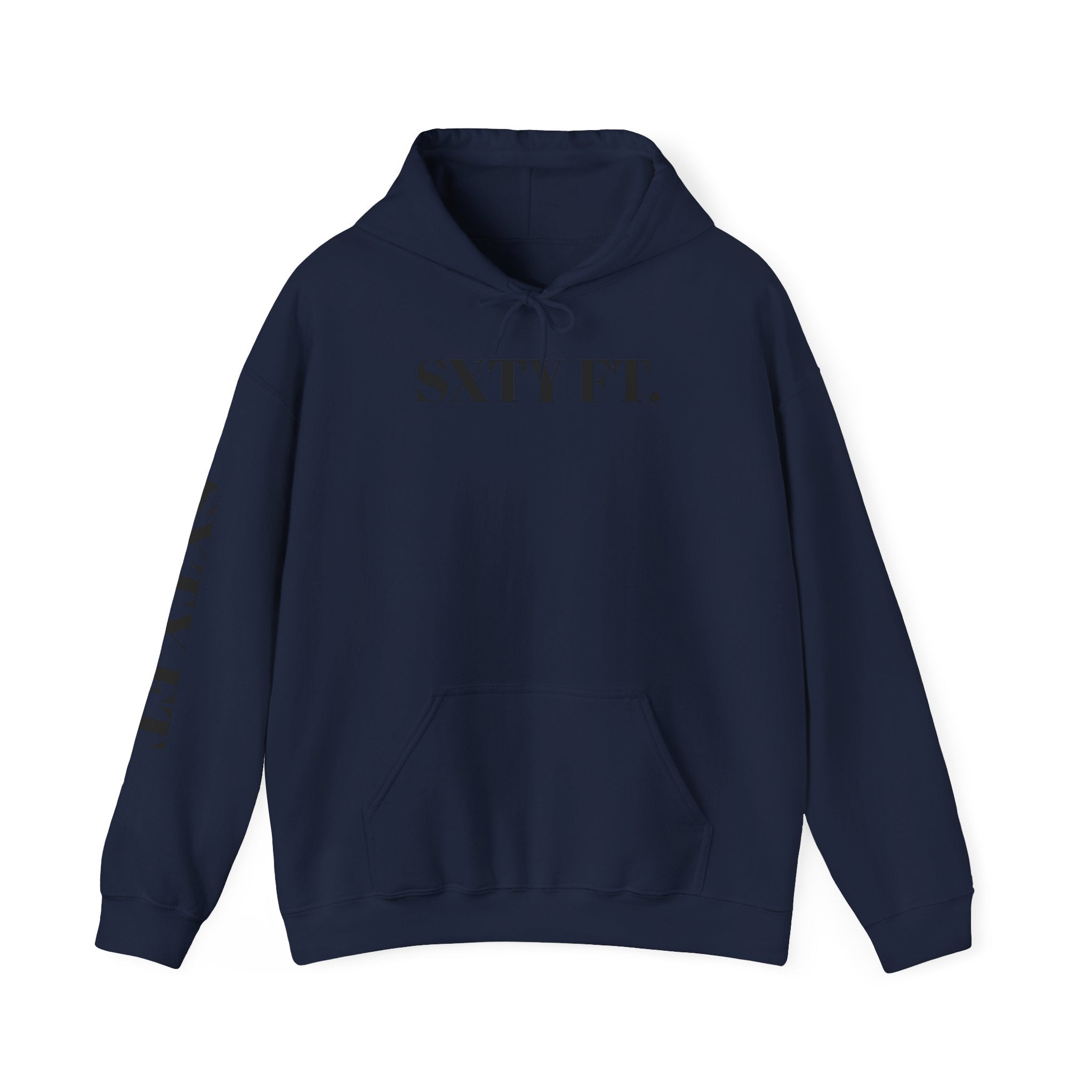 Hoodie - SXTY FT. Minimalist Logo Pullover Hoodie