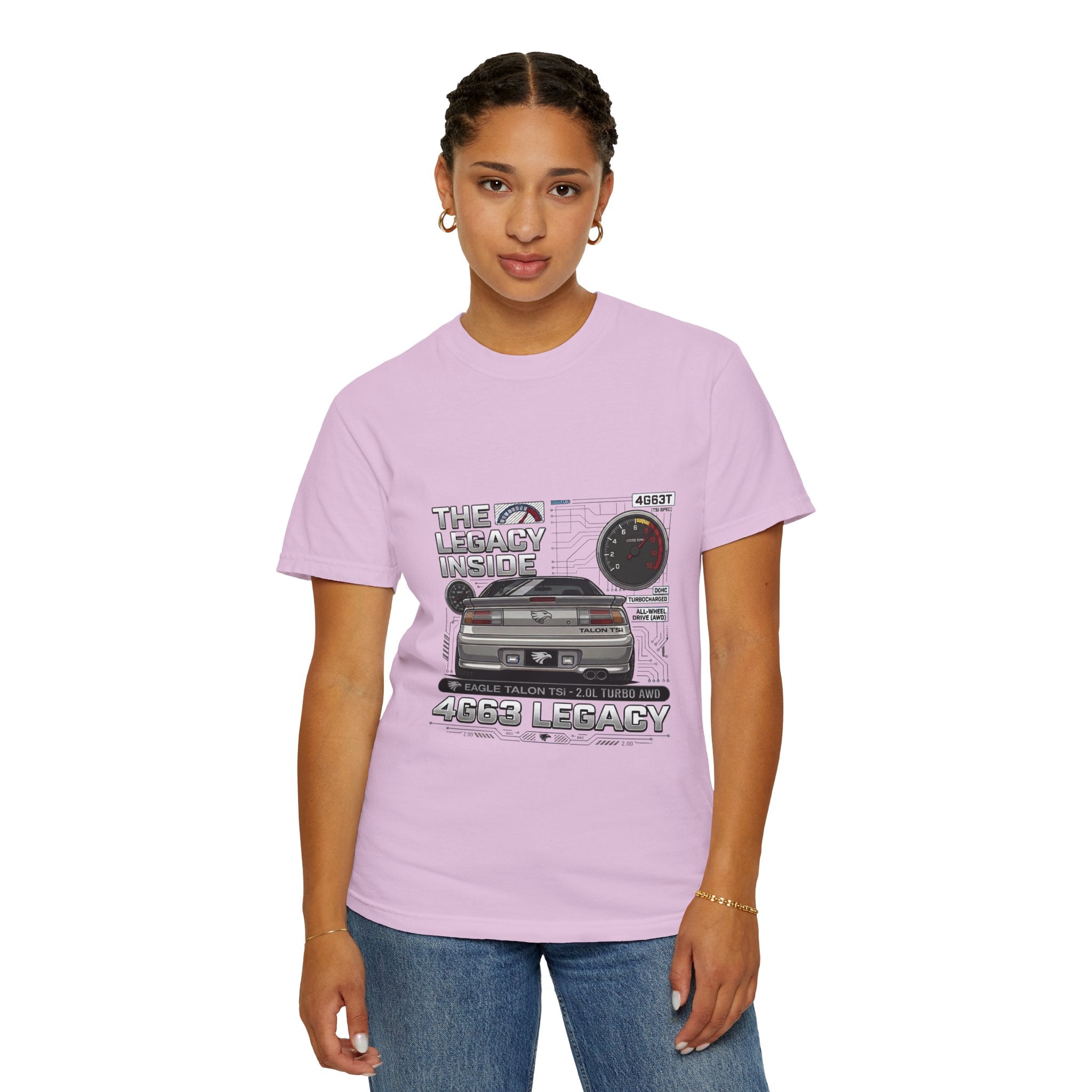 Legacy 4G63 T-Shirt — Retro Turbo JDM Car Graphic ("The Legacy Inside")