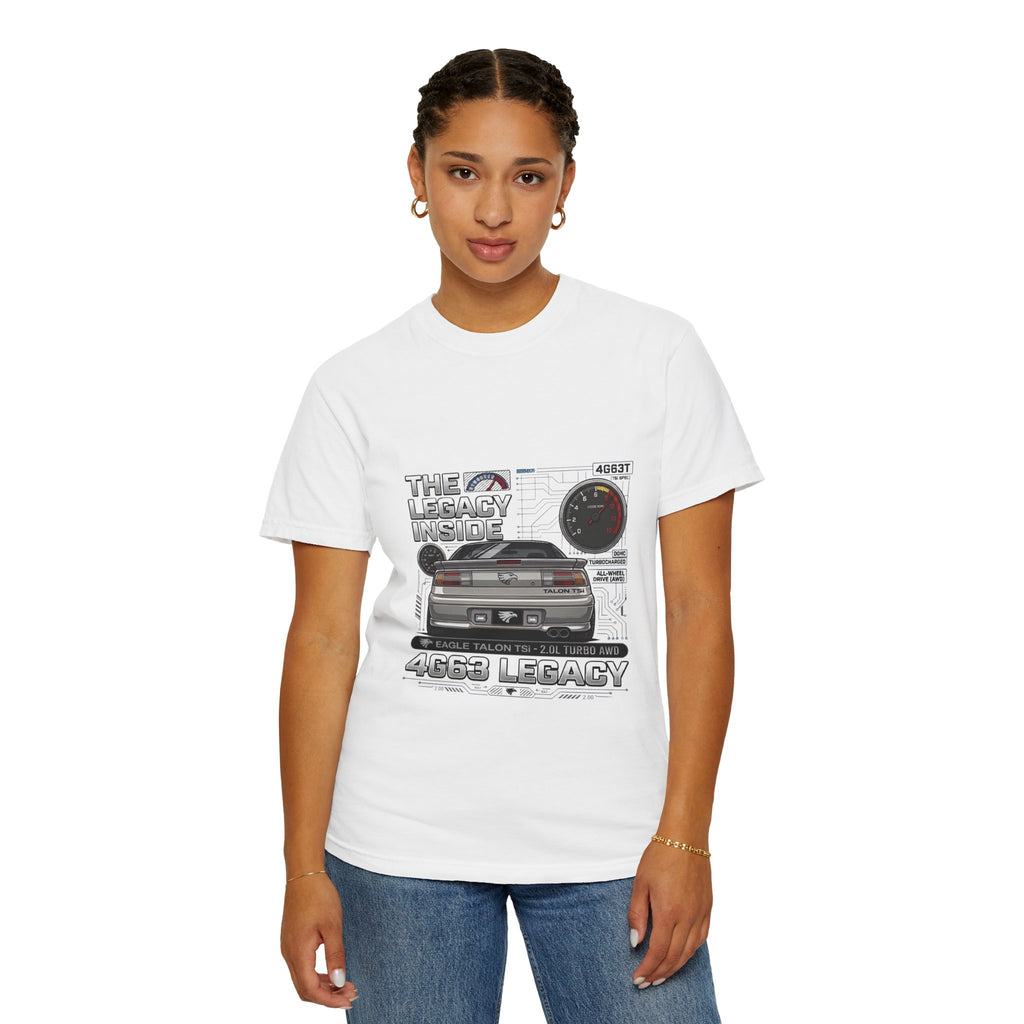 Legacy 4G63 T-Shirt — Retro Turbo JDM Car Graphic ("The Legacy Inside")