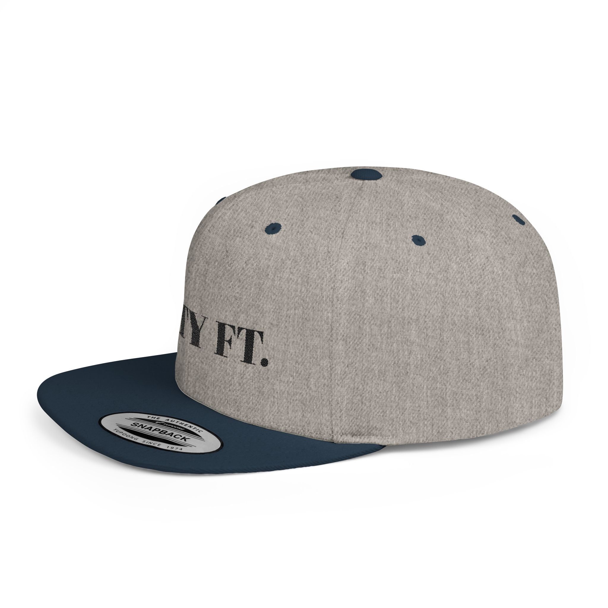 SXTY FT. Flat Bill Snapback Hat — Minimalist Streetwear Cap