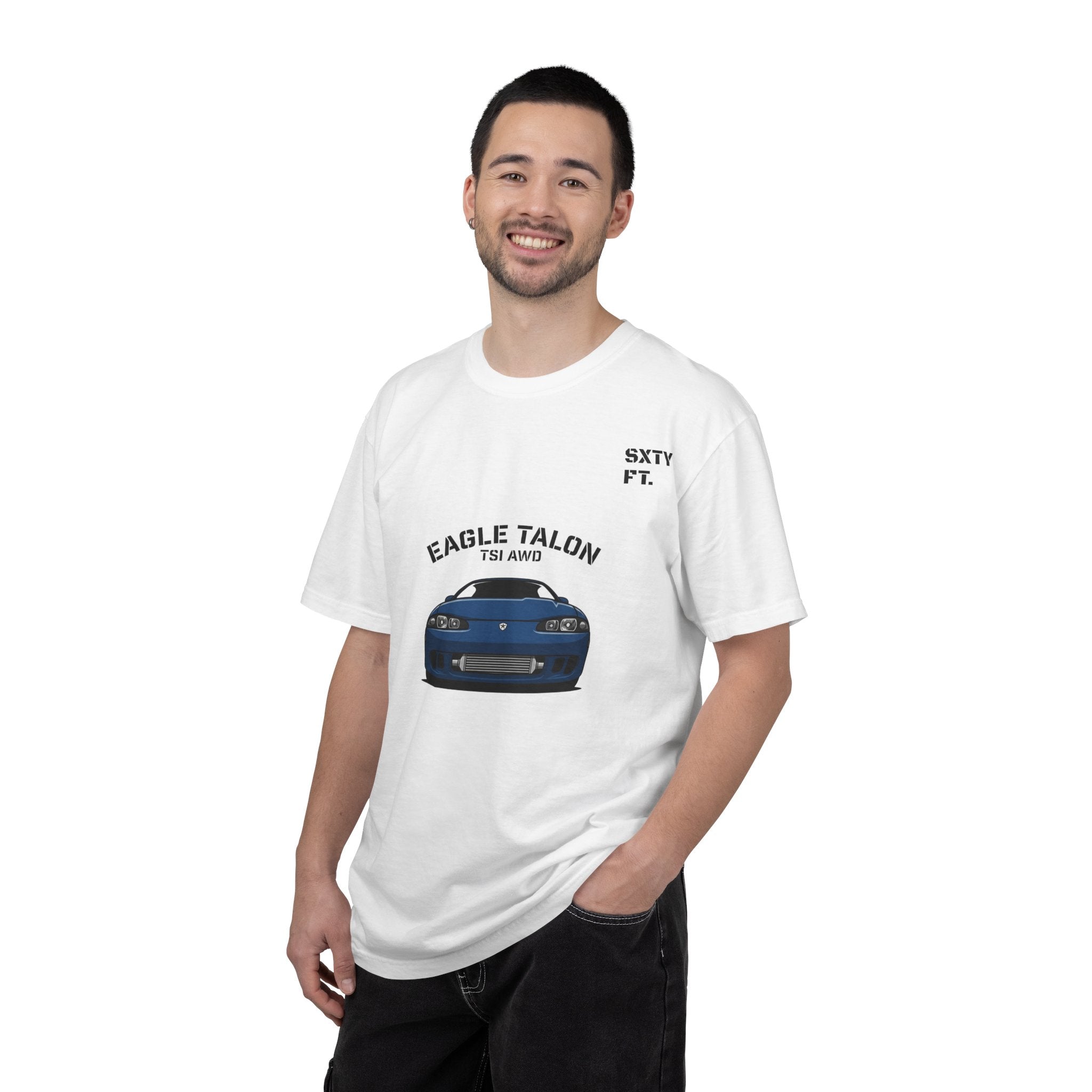 Eagle Talon Car Tee — Retro Blue Sports Coupe Graphic T-Shirt