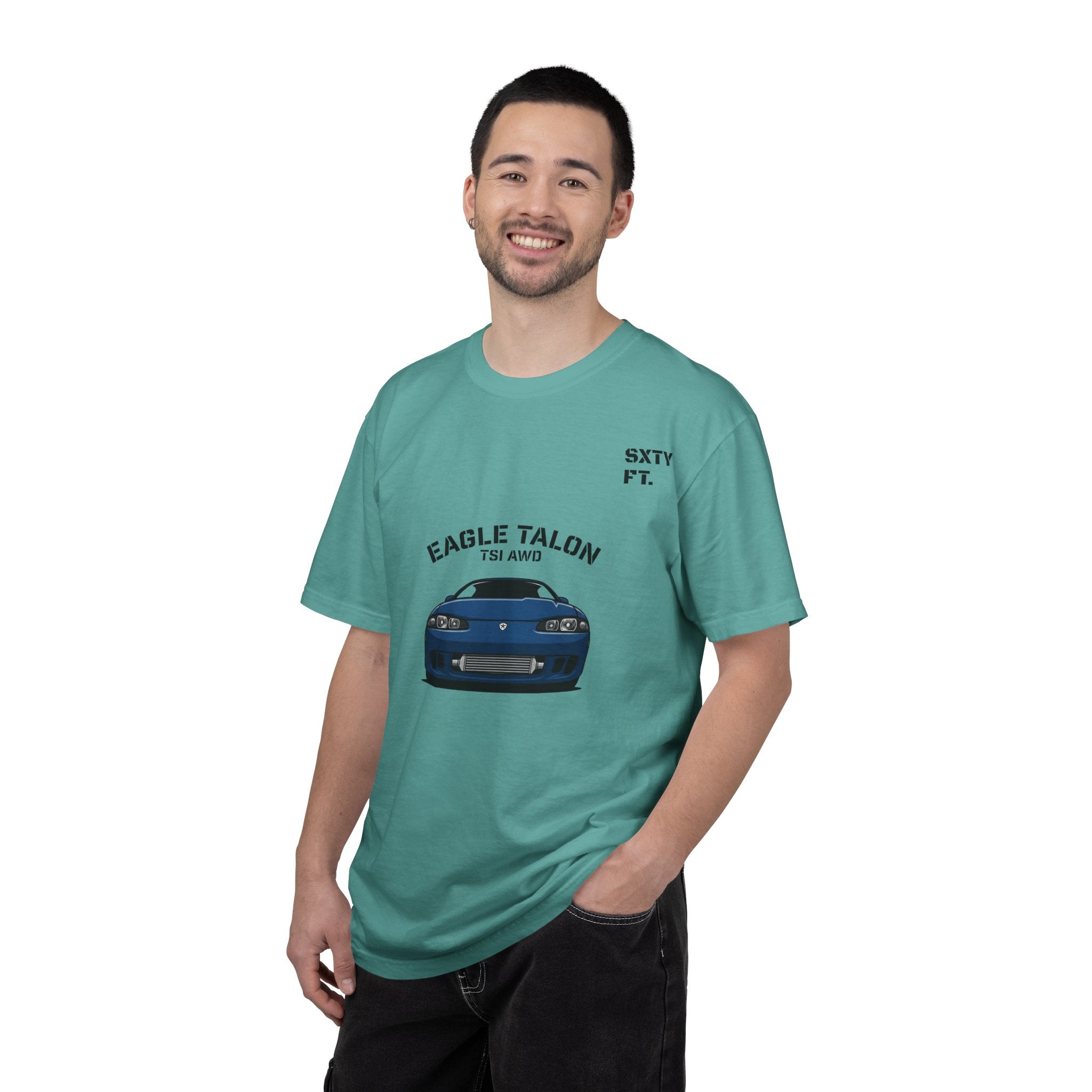 Eagle Talon Car Tee — Retro Blue Sports Coupe Graphic T-Shirt