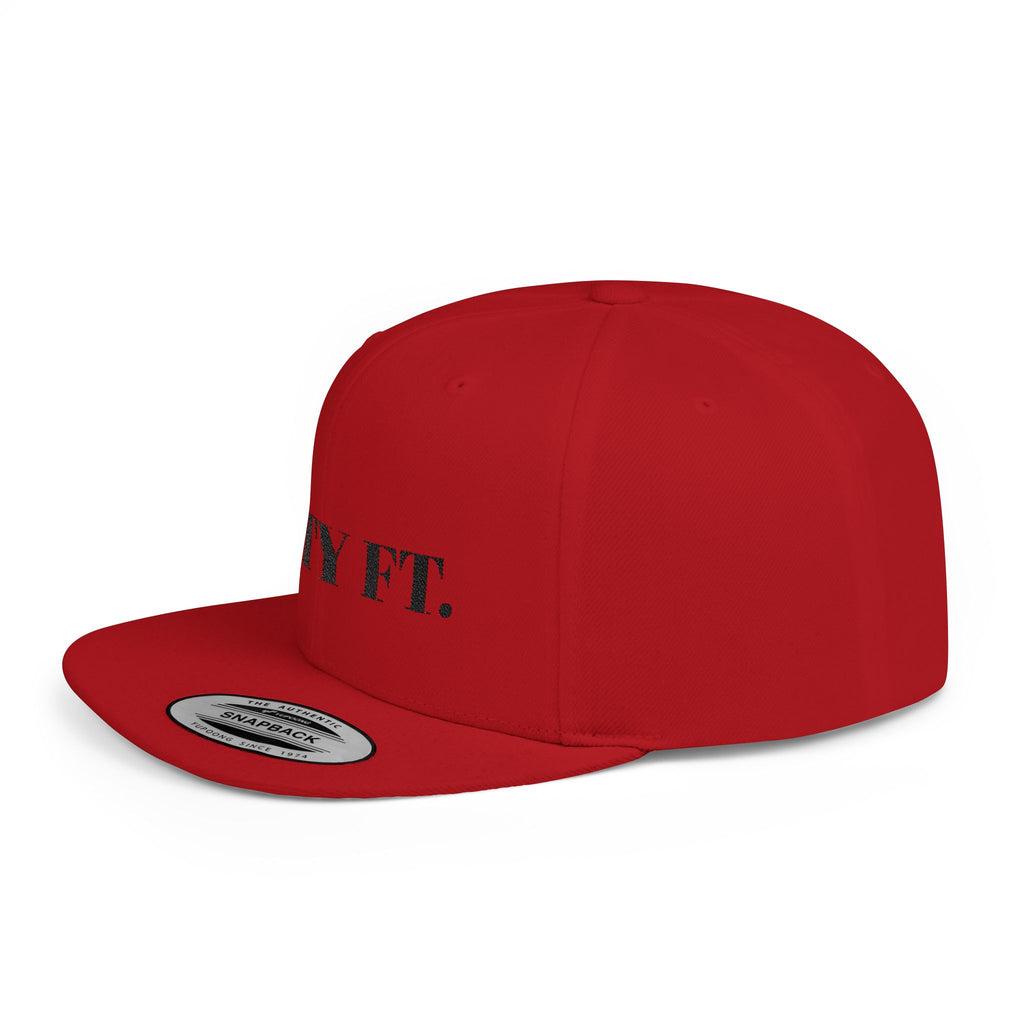 SXTY FT. Flat Bill Snapback Hat — Minimalist Streetwear Cap