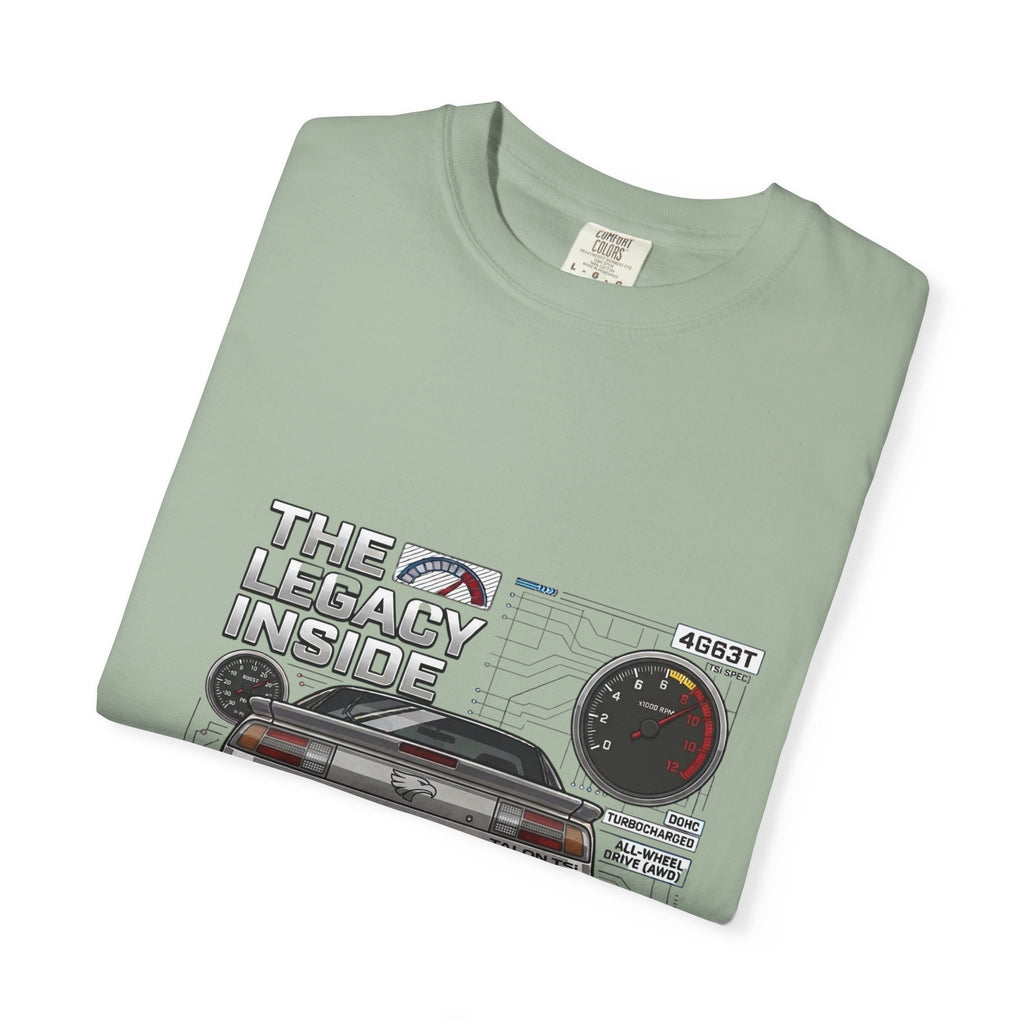 Legacy 4G63 T-Shirt — Retro Turbo JDM Car Graphic ("The Legacy Inside")