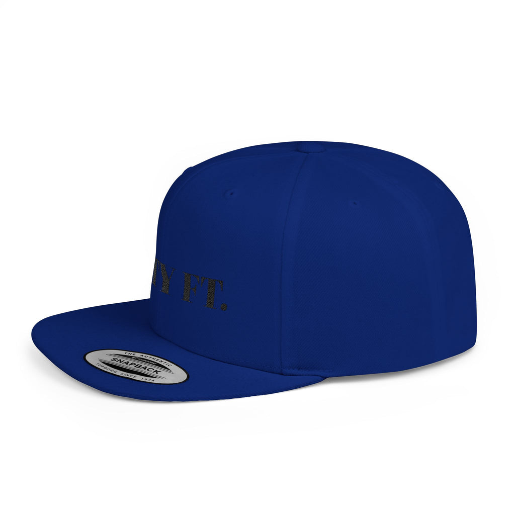 SXTY FT. Flat Bill Snapback Hat — Minimalist Streetwear Cap