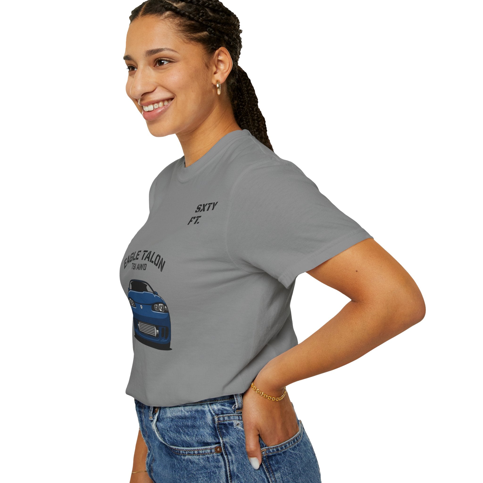 Eagle Talon Car Tee — Retro Blue Sports Coupe Graphic T-Shirt